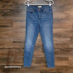 Madewell Jeans Size 28 Skinny 9" Mid Rise Pleasant Wash M6287 Tummy Control
